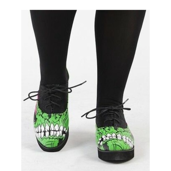 NWOT RARE IRON FIST ZOMBIE CHOMPER CREEPERS - Picture 3 of 8